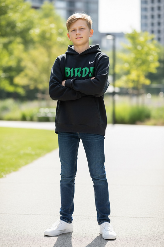 Youth Black Pullover Hoodie
