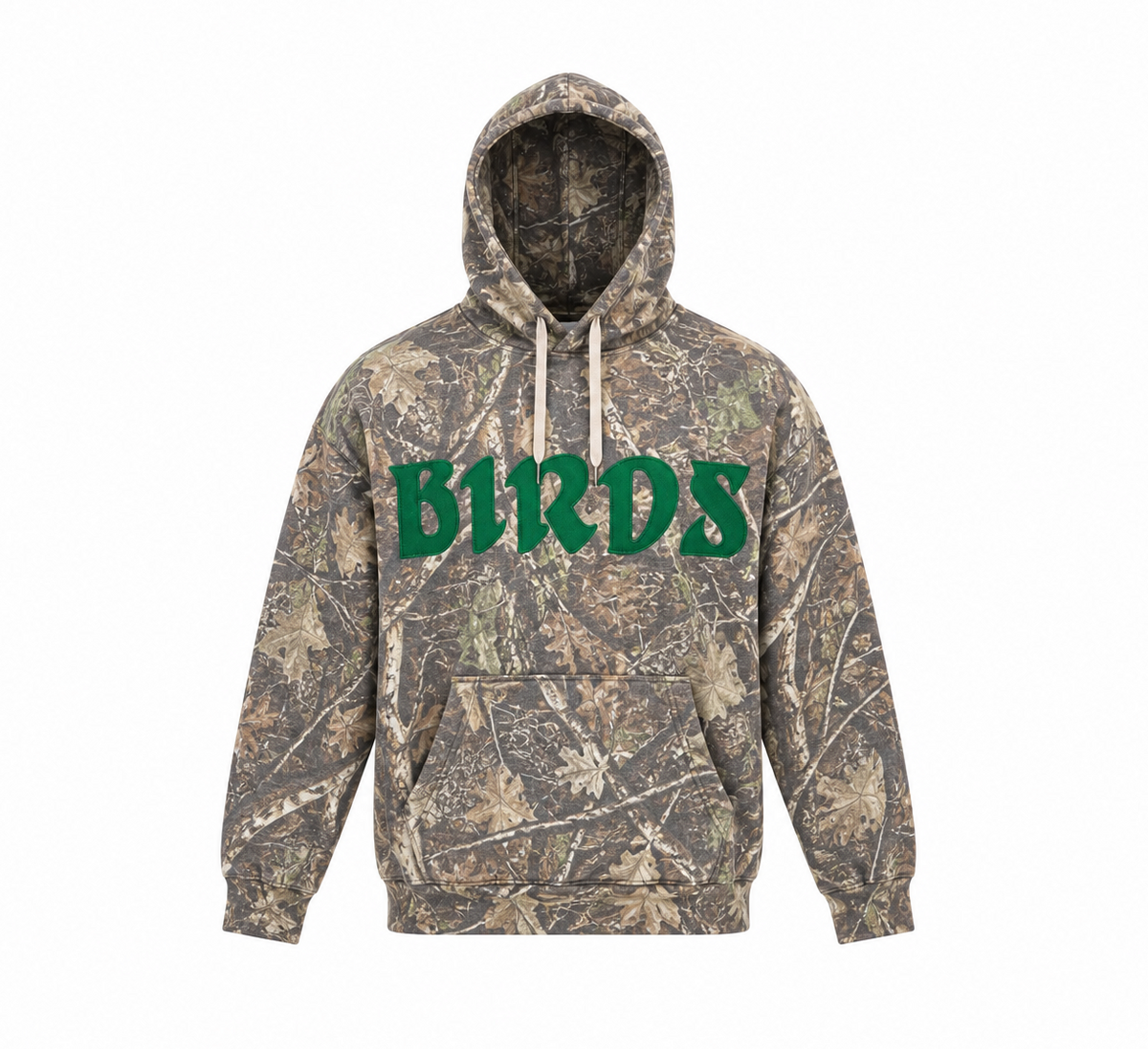 Realtree Camo Hoodie with Sewn-On BIRDS